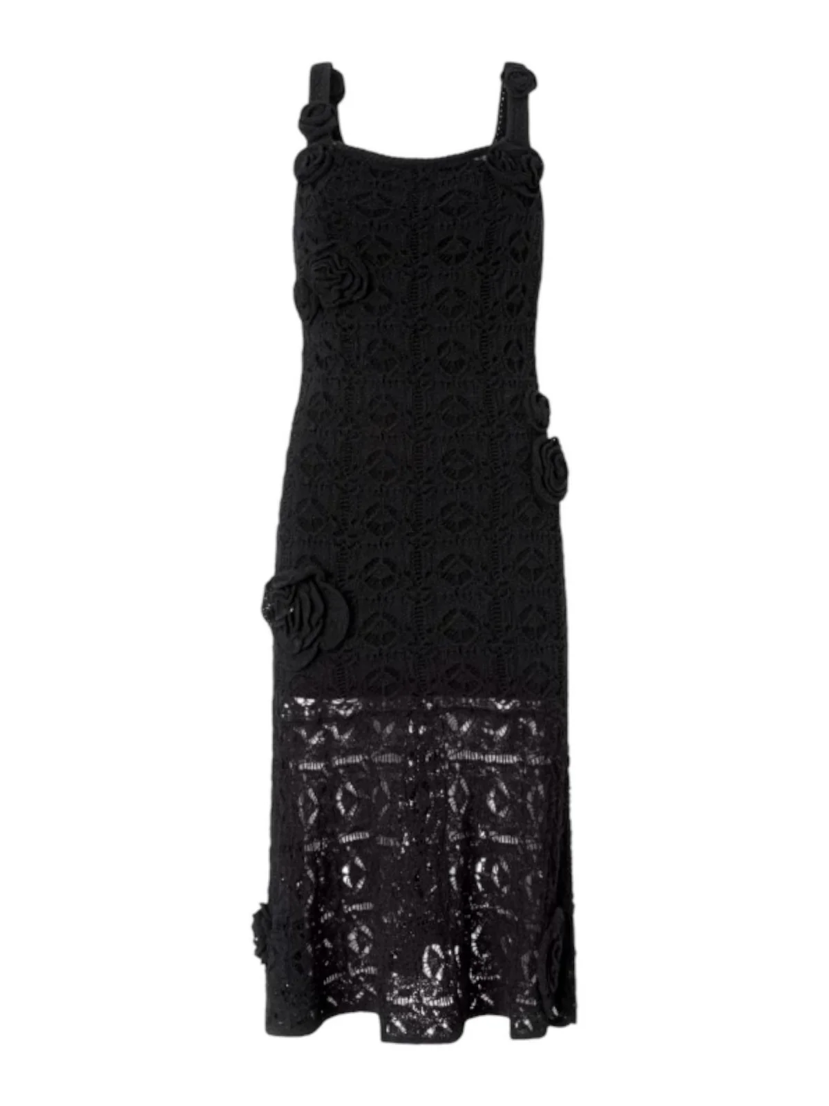 PINKO Abito Donna JUNCUS ABITO CROCHET SEWON FLO 106862-A3B8 Z99 NERO LIMOUSINE