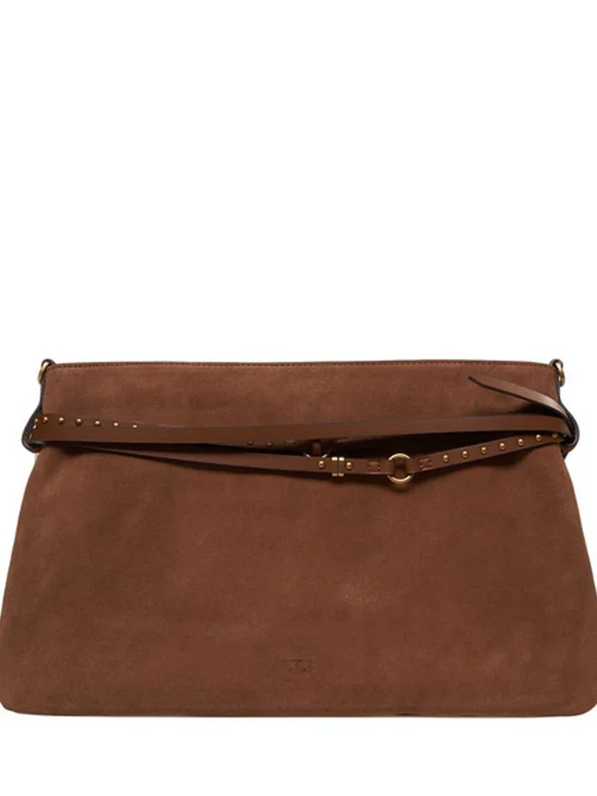 PINKO Borsa Donna BELT BAG BIG SUEDE 105903-A0F6 L17Q MARRONE - LEONE-ANTIQUE GOLD - Image 2