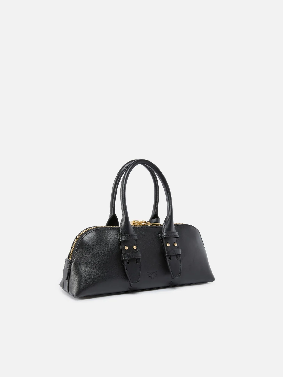 PINKO Borsa Donna BOWLING BAG HORIZONTAL 105334-A0QO Z99V NERO LIMUSINE-MATT GOLD - Image 3