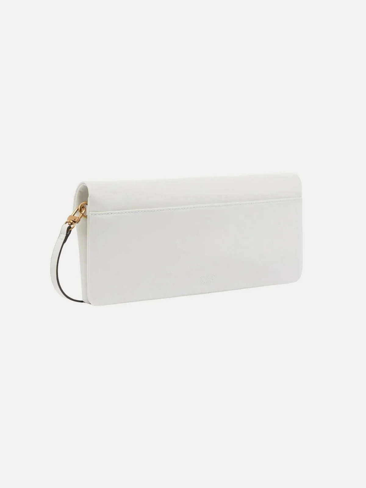 PINKO Borsa Donna CLICK SOFT HORIZONTAL CLASSIC 106022-A0QO Z15Q BIANCO NEMBO-ANTIQUE GOLD - Image 3
