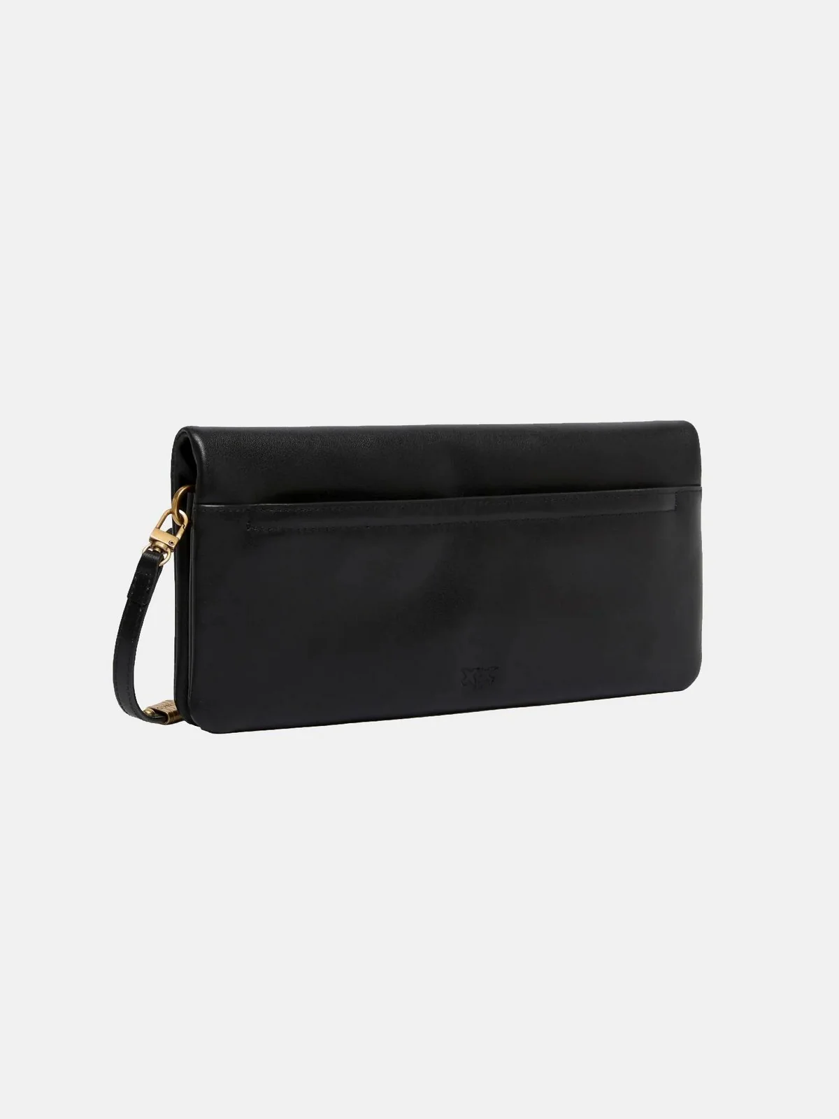 PINKO Borsa Donna CLICK SOFT HORIZONTAL CLASSIC 106022-A0QO Z99Q NERO-ANTIQUE GOLD - Image 3