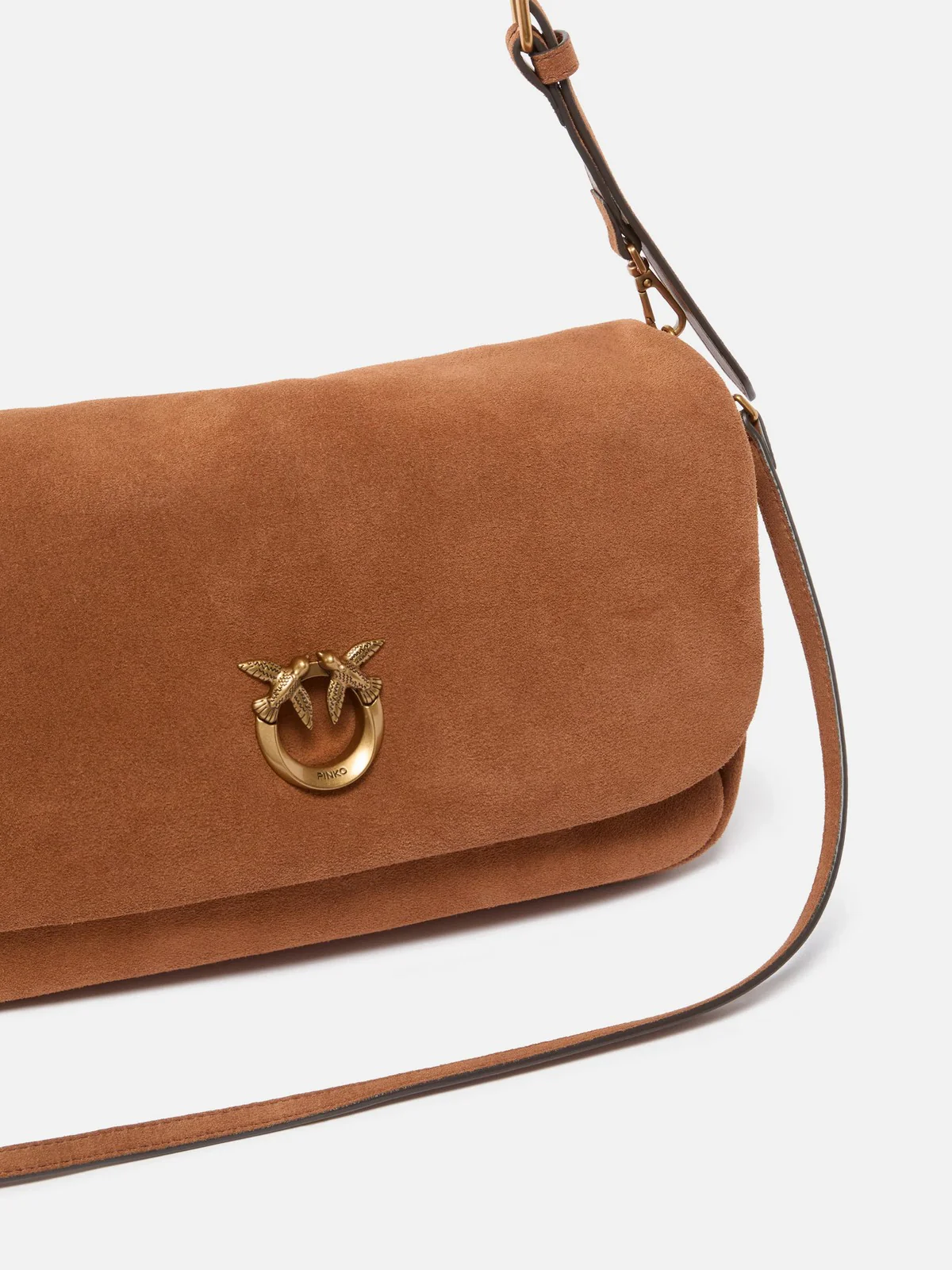 PINKO Borsa Donna CLICK SOFT HORIZONTAL HANDLE C 106178-A0F6 L17Q MARRONE - LEONE-ANTIQUE GOLD - Image 3