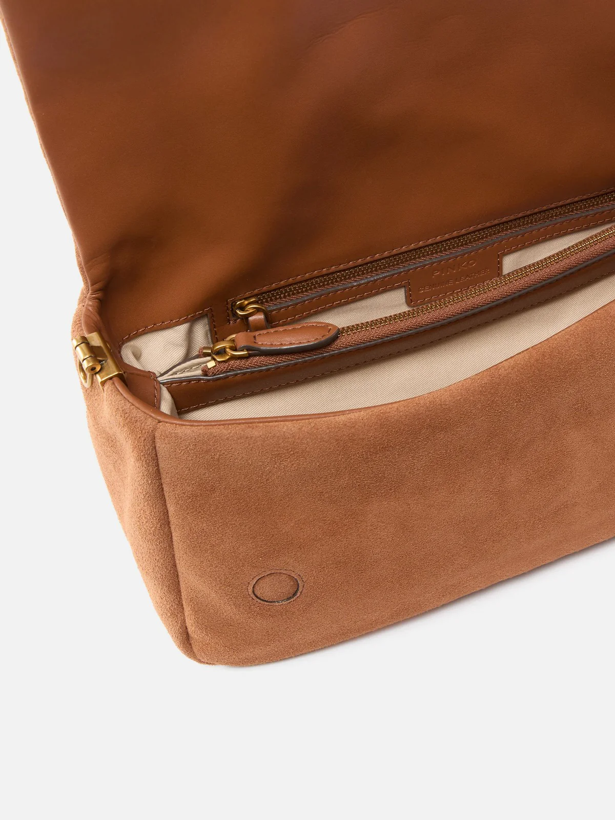 PINKO Borsa Donna CLICK SOFT HORIZONTAL HANDLE C 106178-A0F6 L17Q MARRONE - LEONE-ANTIQUE GOLD - Image 4