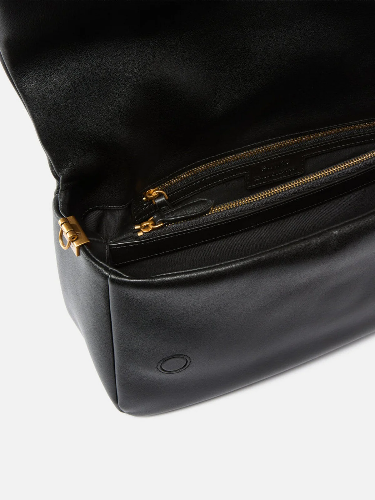 PINKO Borsa Donna CLICK SOFT HORIZONTAL HANDLE C 106178-A0QO Z99Q NERO-ANTIQUE GOLD - Image 3