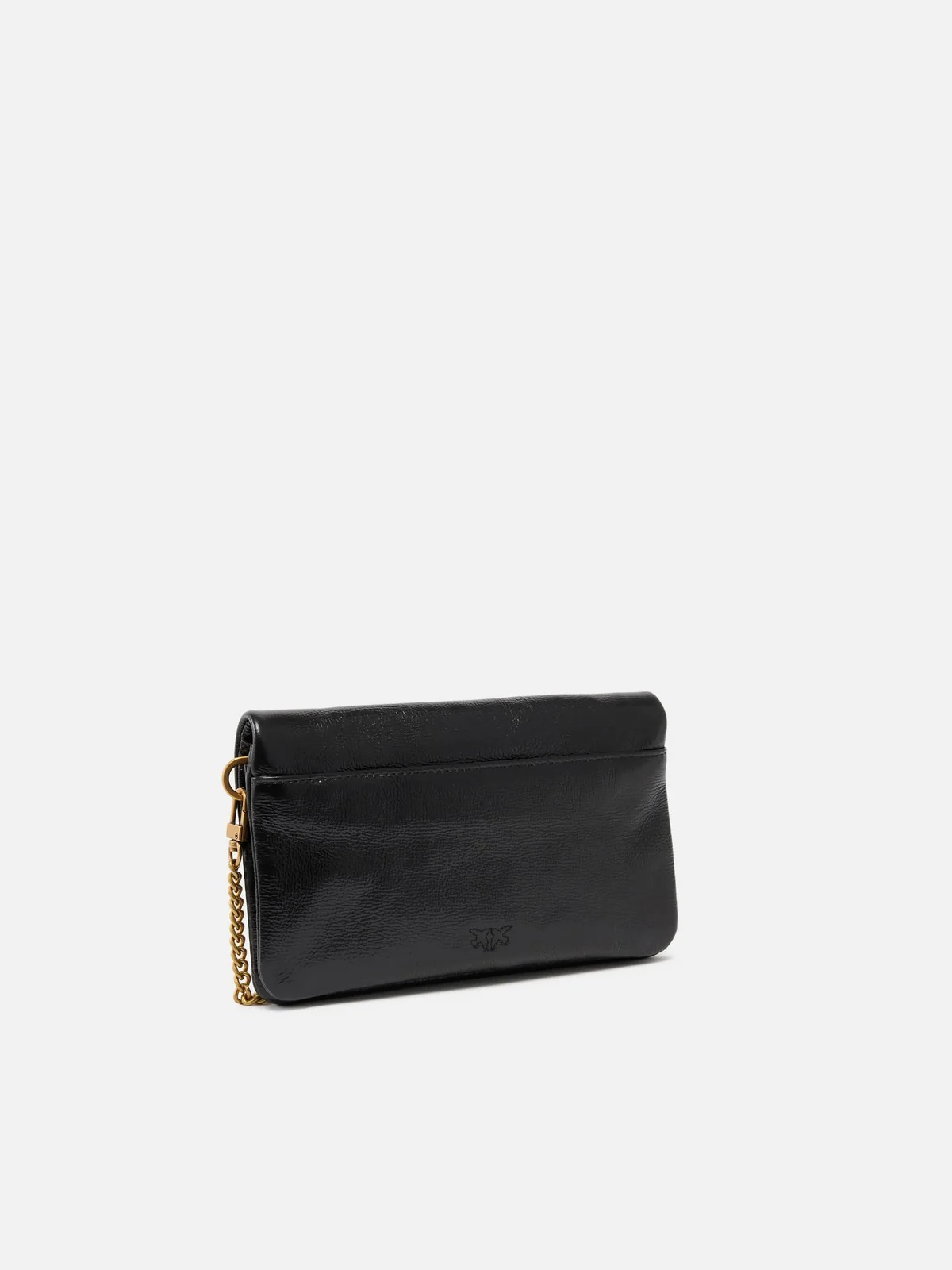 PINKO Borsa Donna CLICK SOFT HORIZONTAL MINI SHI 106023-A315 Z99Q NERO-ANTIQUE GOLD - Image 3