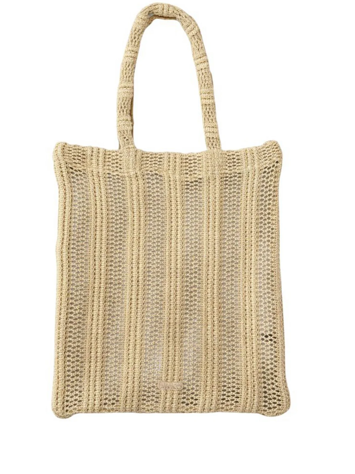 PINKO Borsa Donna EASY TOTE BAG RAFIA 106728-A39Y C39 GIALLO PASTINACA - Image 2