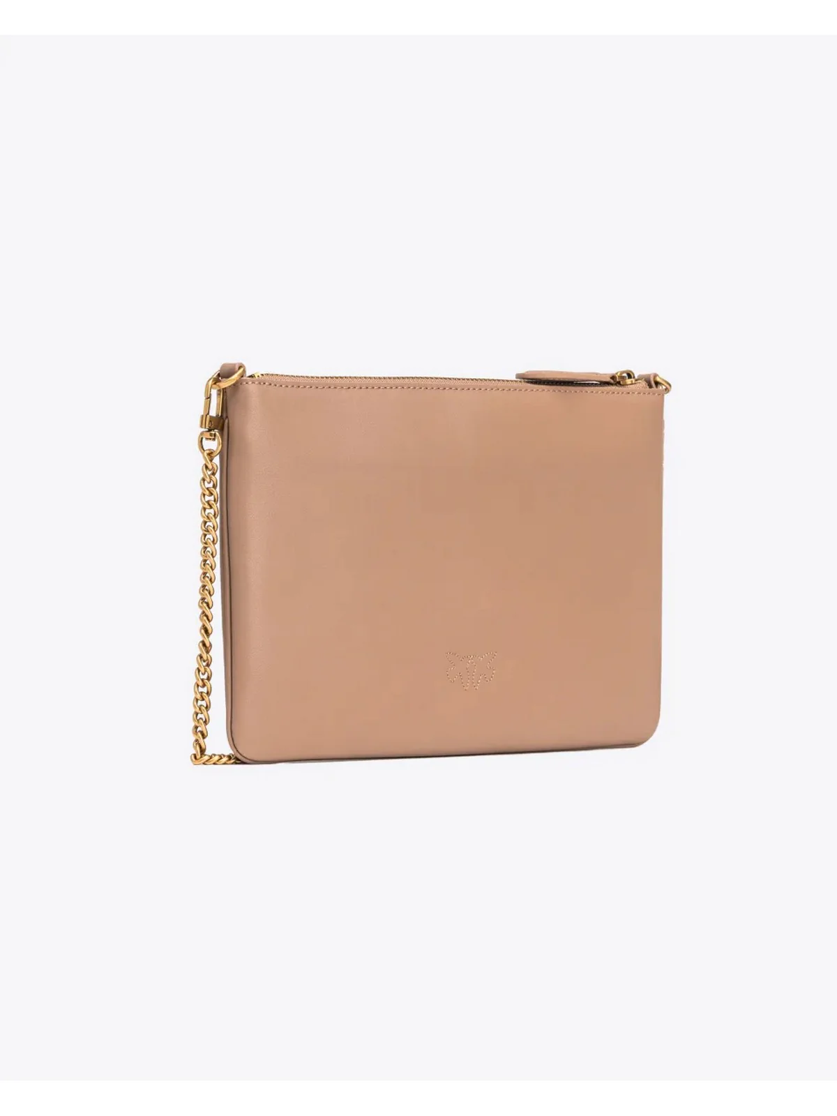 PINKO Borsa Donna Flat Classic Vitello Seta 100455-A0F1 D01Q Marrone - Image 2