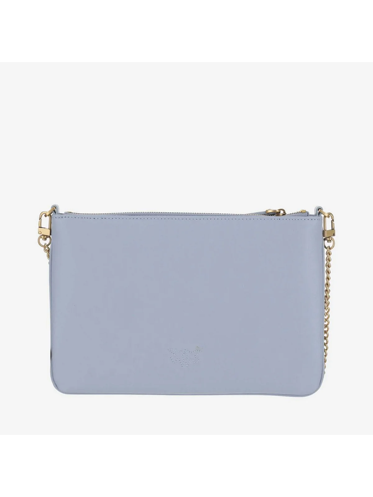 PINKO Borsa Donna Flat Classic Vitello Seta 100455-A0F1 E57Q Blu - Image 3