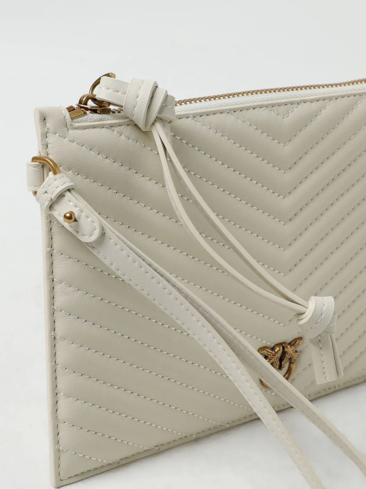 PINKO Borsa Donna Flat handle 102342-A0GK Z14Q Bianco - Image 3