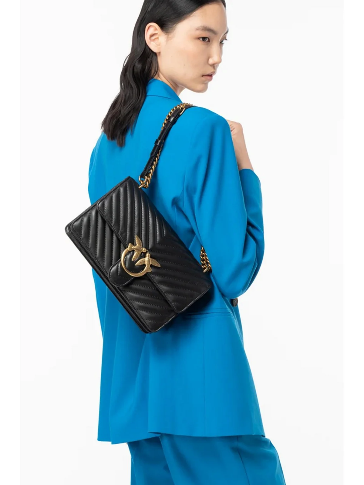 PINKO Borsa Donna Love bag one 100941-A0GK Z99Q BLACK - Image 6