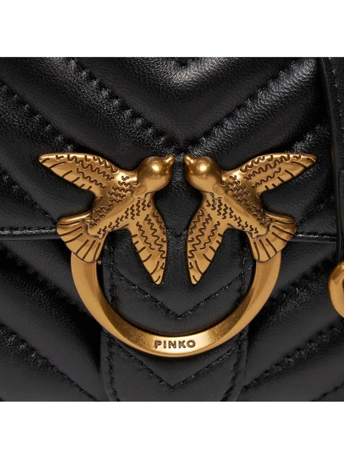 PINKO Borsa Donna Love bell mini 100048-A14Q Z99Q Nero - Image 2