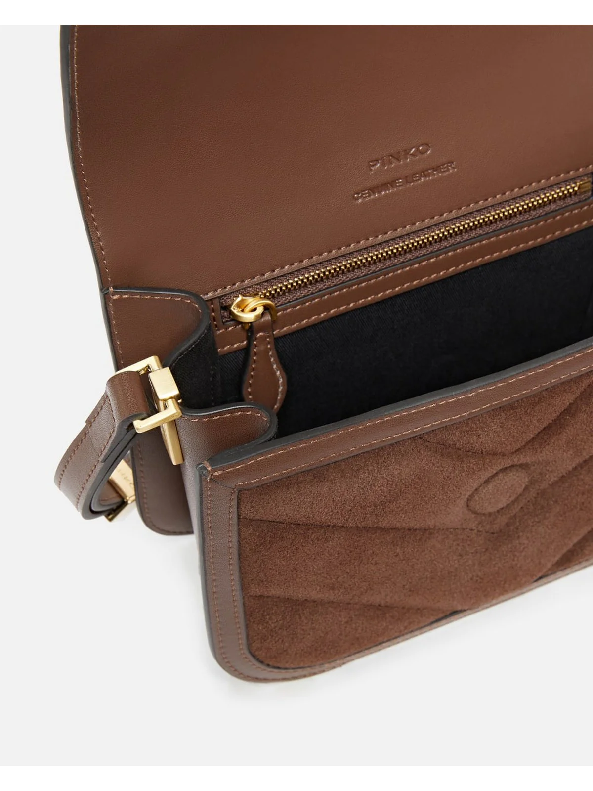 PINKO Borsa Donna LOVE BOX BAG FL MINI 104297-A2JH L74V MARRONE CASTANO MATT GOLD - Image 4