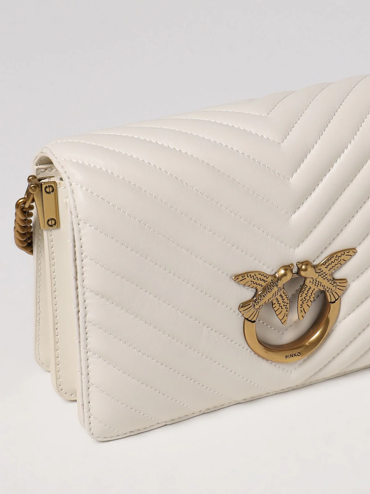 PINKO Borsa Donna Love click classic 100063-A0GK Z14Q Avorio - Image 3