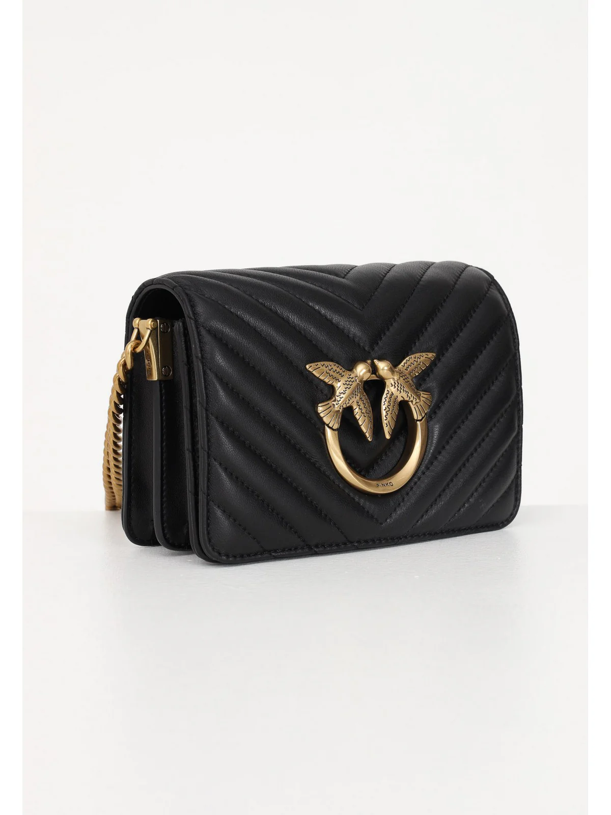 PINKO Borsa Donna Love click mini 100067-A0GK Z99Q Nero - Image 4