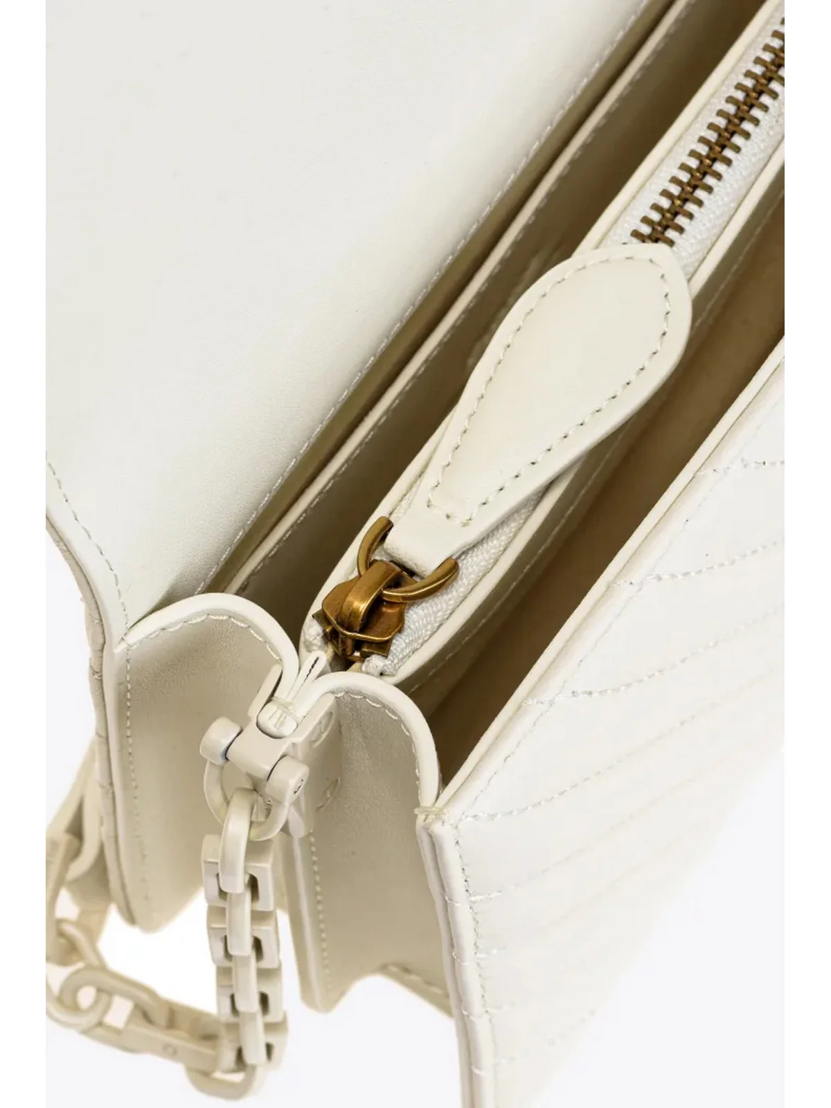 PINKO Borsa Donna Love click mini 100067-A0VM Z14B Bianco - Image 4