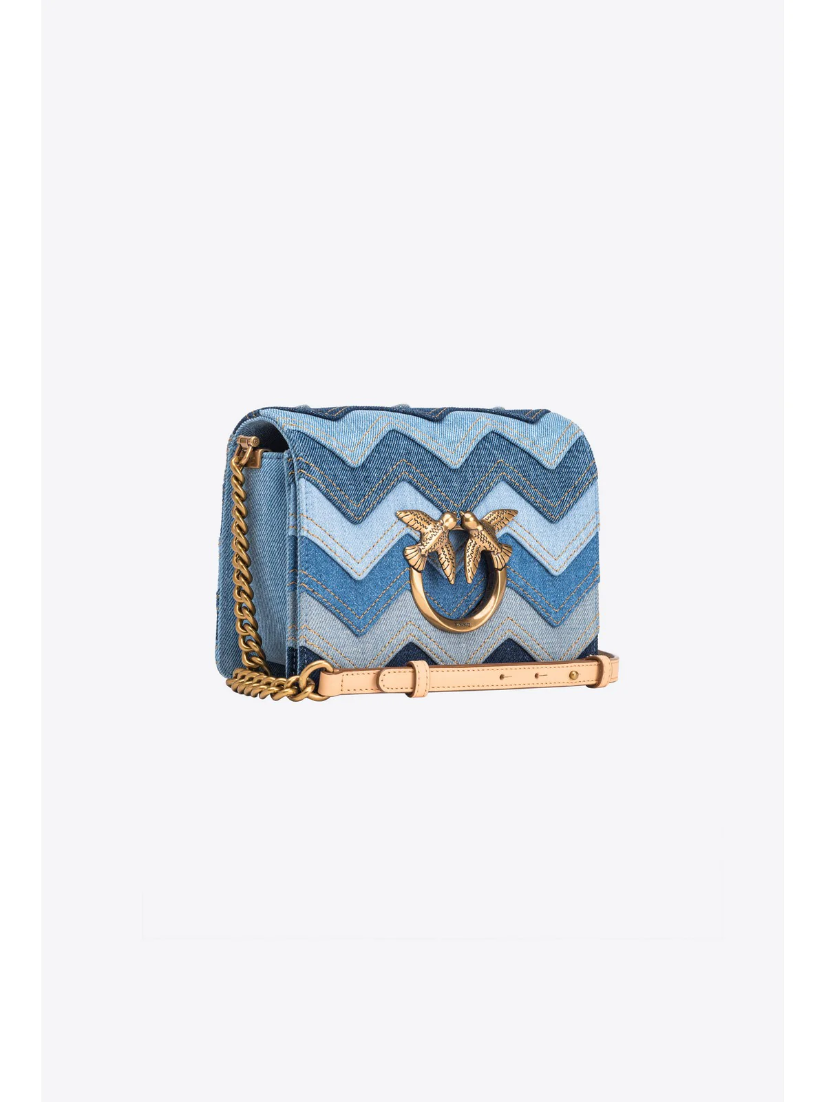 PINKO Borsa Donna Love click mini 100067-A1LD EE8Q Blu - Image 6