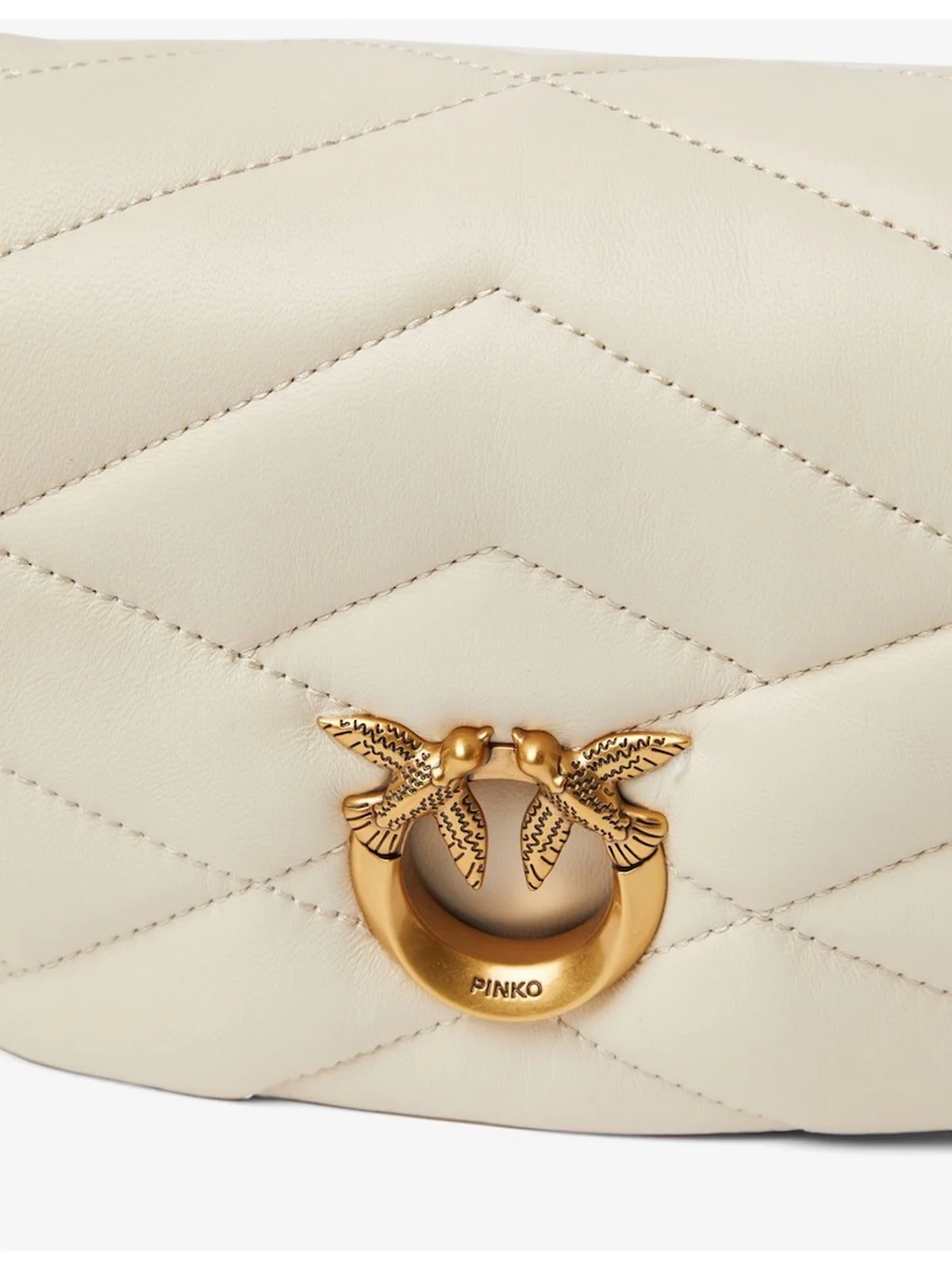 PINKO Borsa Donna Love click puff 101584-A1ET Z14Q Bianco - Image 4