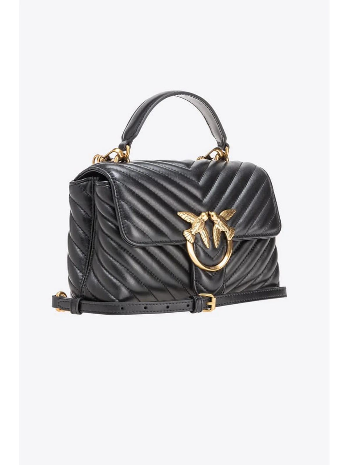 PINKO Borsa Donna Love lady puff 100044-A0GK Z99Q BLACK - Image 4