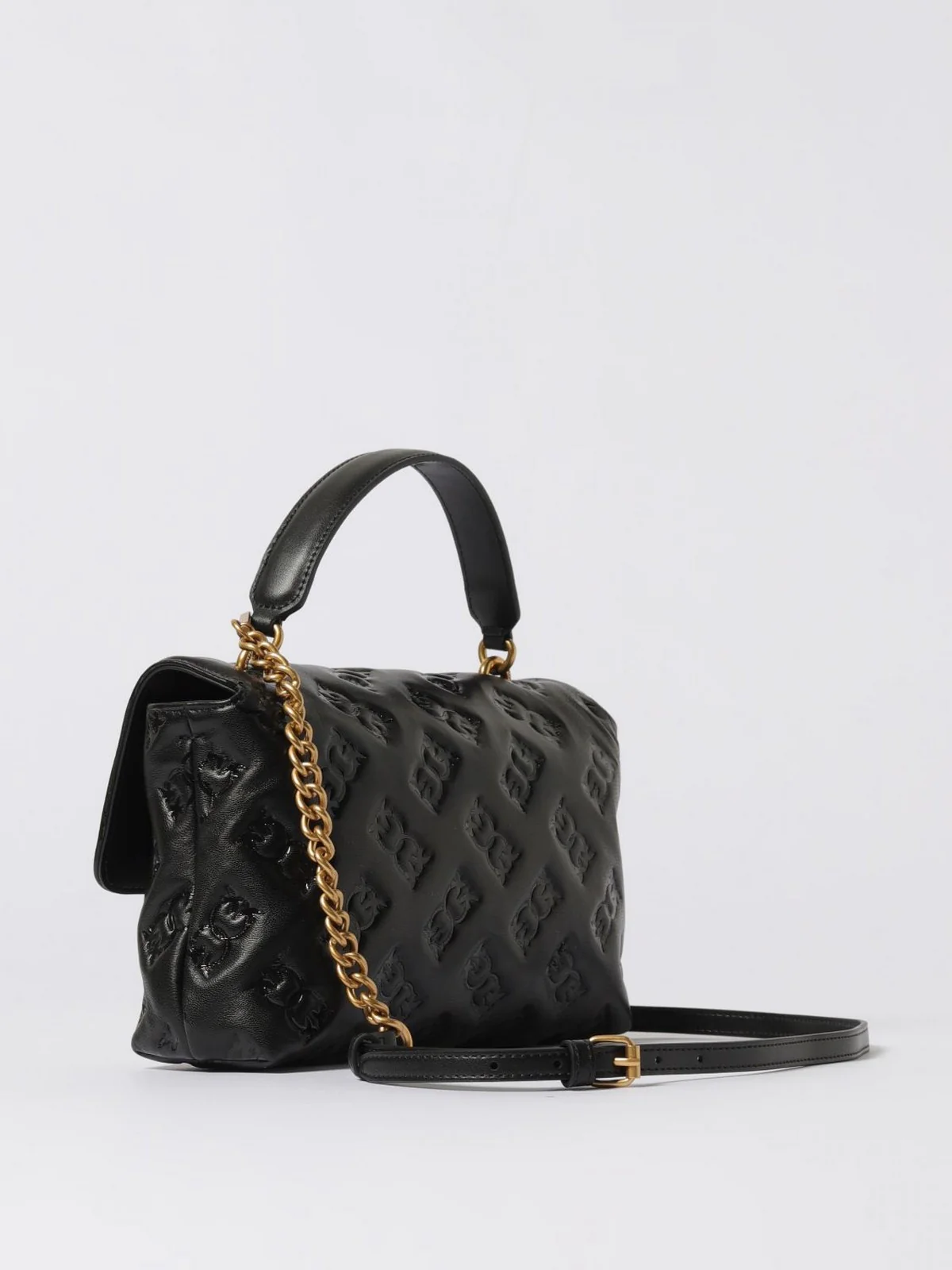 PINKO Borsa Donna LOVE LADY PUFF CLASSIC CL 100043-A2JX Z99Q NERO-ANTIQUE GOLD - Image 3