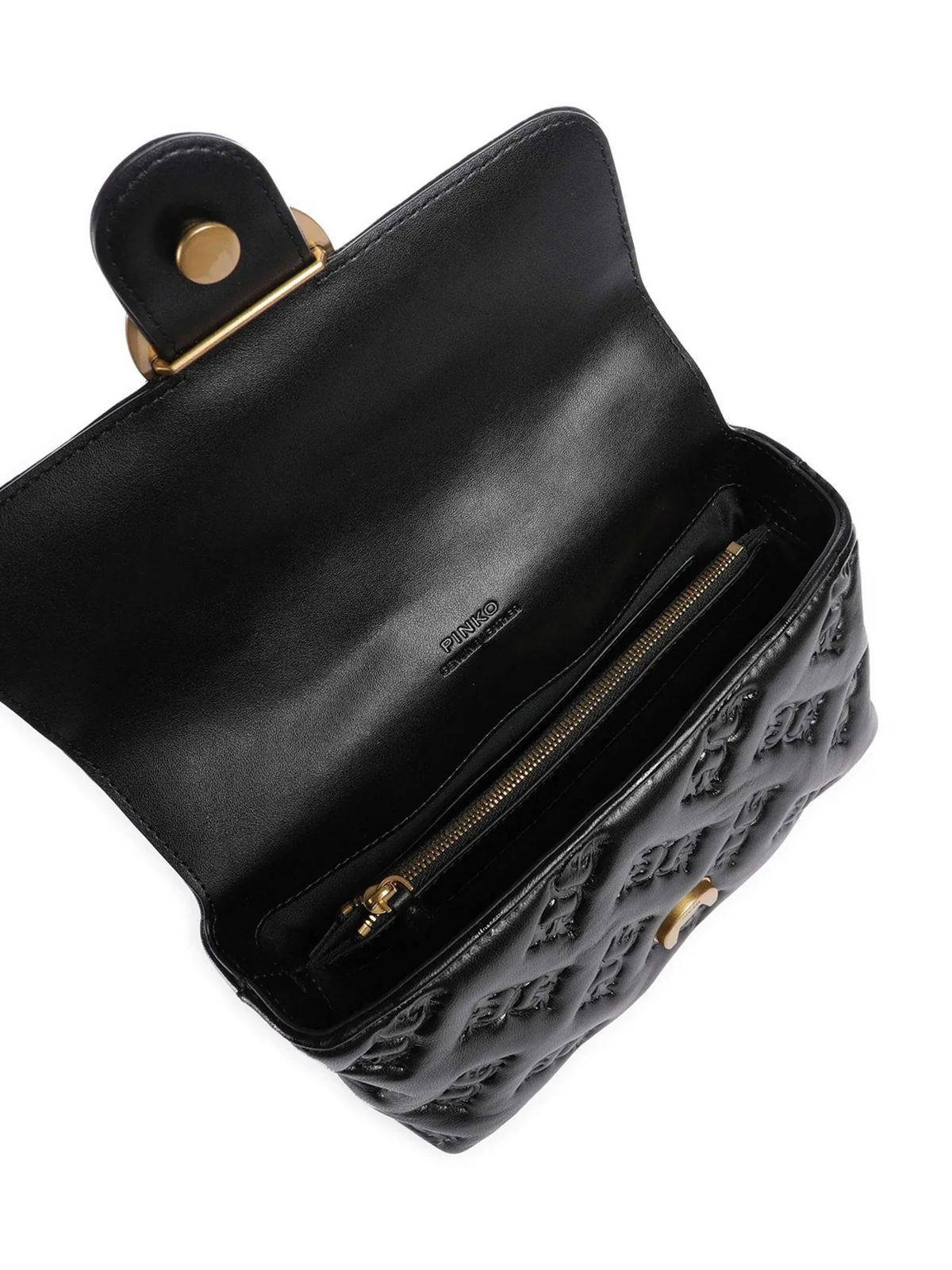 PINKO Borsa Donna LOVE LADY PUFF MINI CL 100044-A2JX Z99Q NERO-ANTIQUE GOLD - Image 2
