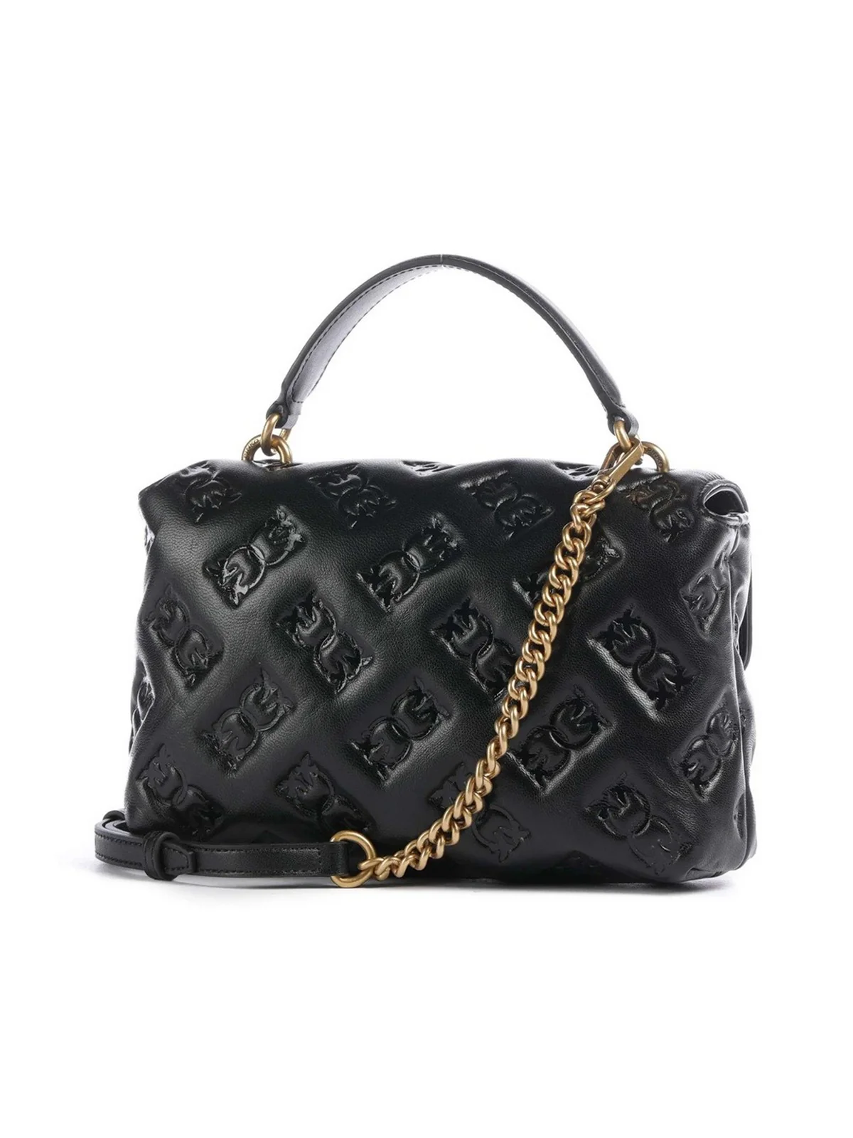 PINKO Borsa Donna LOVE LADY PUFF MINI CL 100044-A2JX Z99Q NERO-ANTIQUE GOLD - Image 3