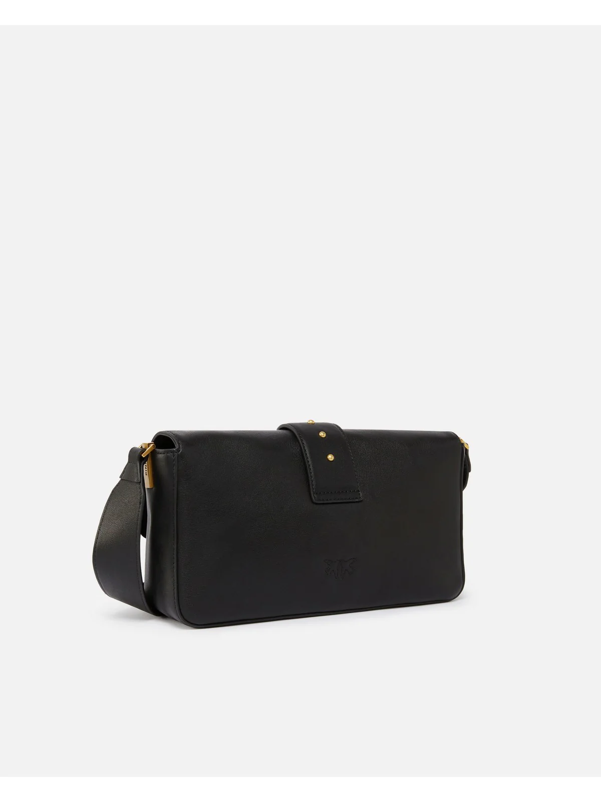 PINKO Borsa Donna LOVE ONE CLASSIC SLOUCHY FL 104524-A0QO Z99Q NERO-ANTIQUE GOLD - Image 5