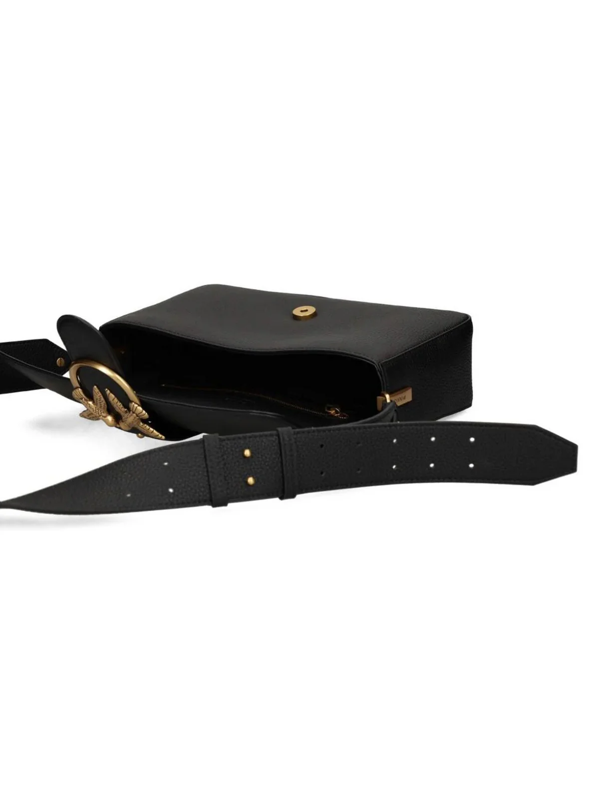 PINKO Borsa Donna LOVE ONE CLASSIC SLOUCHY FL 104524-A2OX Z99Q NERO-ANTIQUE GOLD - Image 4
