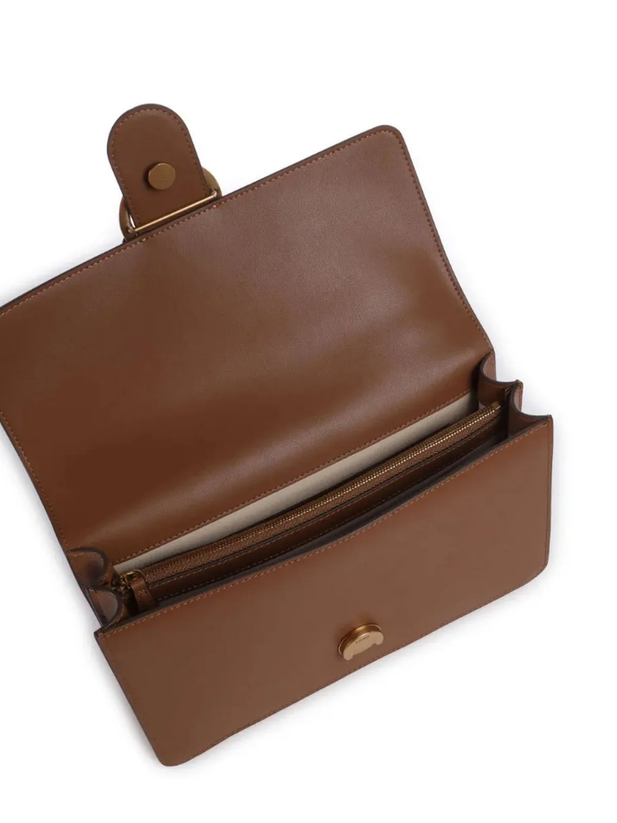 PINKO Borsa Donna LOVE ONE CLASSIC ST. CL 105857-A0F1 L17Q MARRONE - LEONE-ANTIQUE GOLD - Image 2