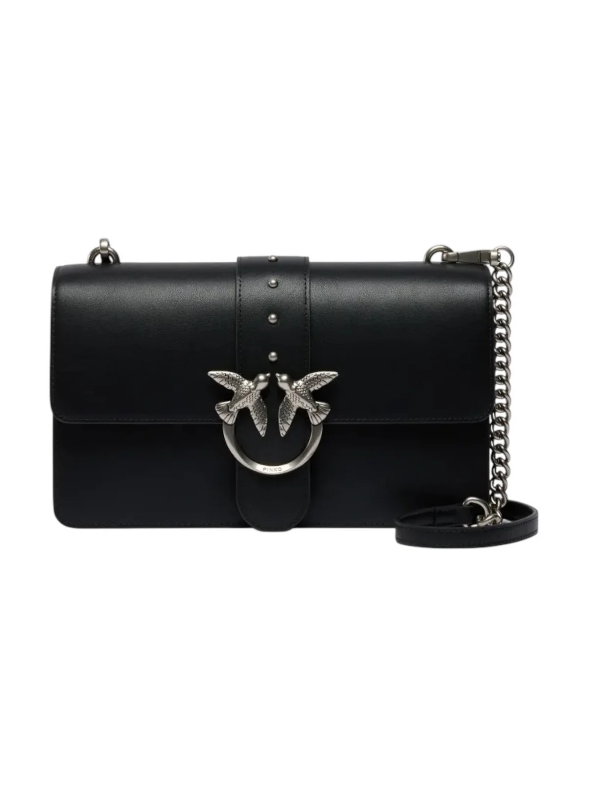 PINKO Borsa Donna LOVE ONE CLASSIC ST. CL 105857-A0F1 Z99O NERO-OLD SILVER