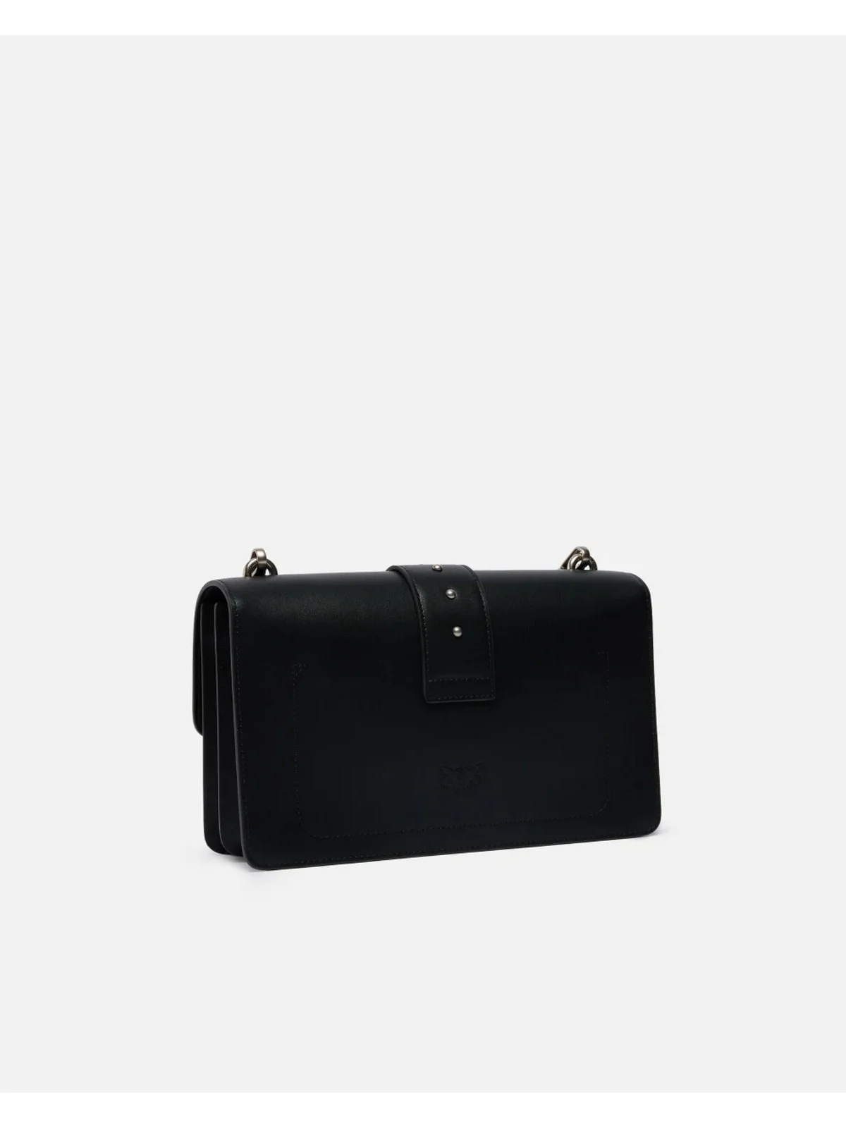 PINKO Borsa Donna LOVE ONE CLASSIC ST. CL 105857-A0F1 Z99O NERO-OLD SILVER - Image 2