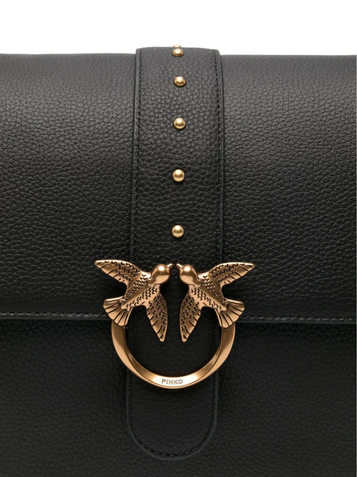 PINKO Borsa Donna LOVE ONE EXTRA SLOUCHY 105067-A2OX Z99Q NERO-ANTIQUE GOLD - Image 2