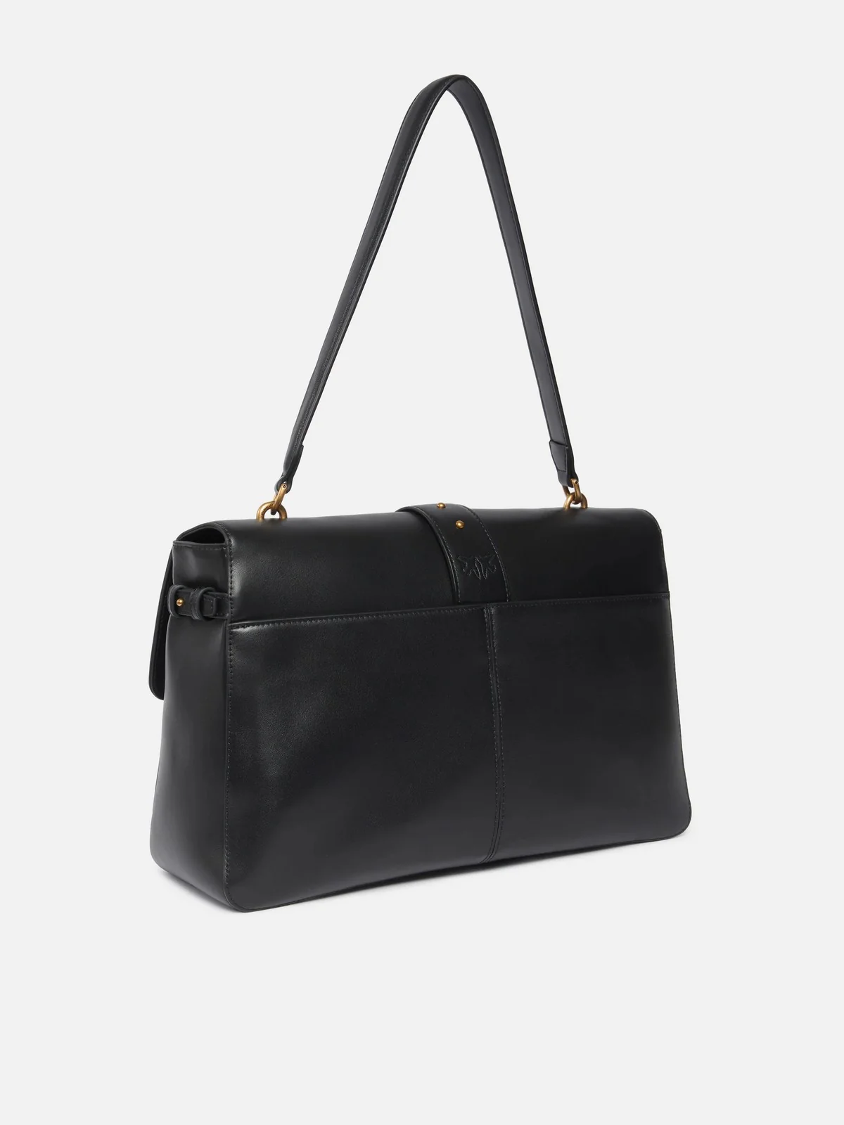 PINKO Borsa Donna LOVE ONE EXTRA SLOUCHY VITELLO 105067-A0QO Z99Q NERO-ANTIQUE GOLD - Image 3