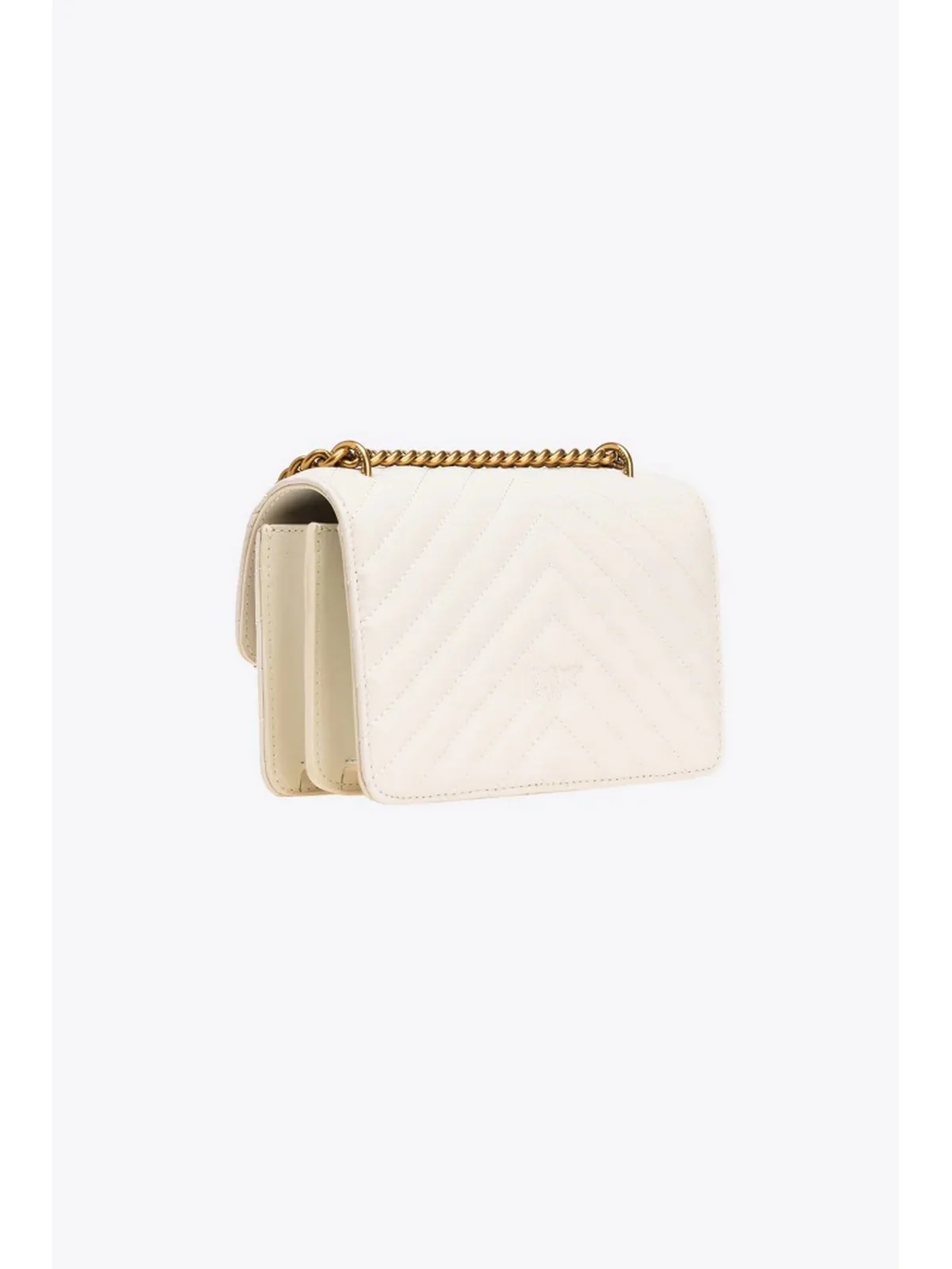 PINKO Borsa Donna Love one mini 100074-A0GK Z14Q Bianco - Image 2