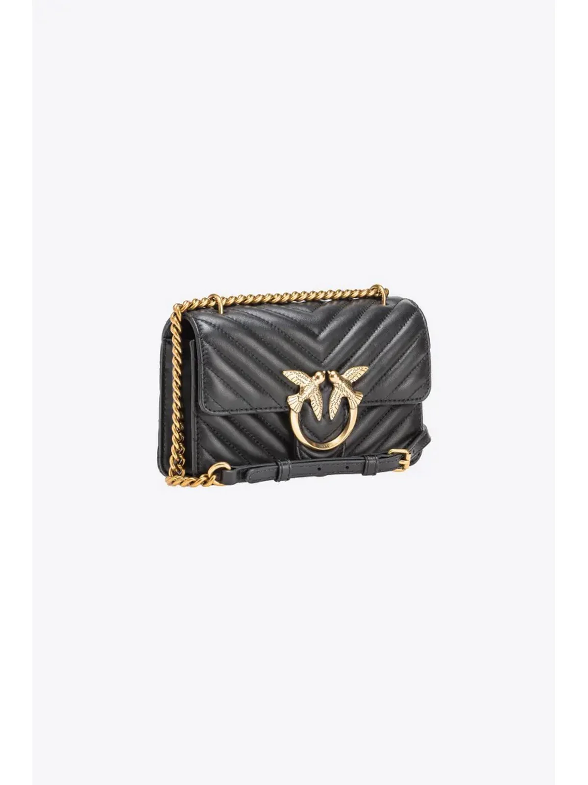 PINKO Borsa Donna Love one mini 100074-A0GK Z99Q BLACK - Image 4