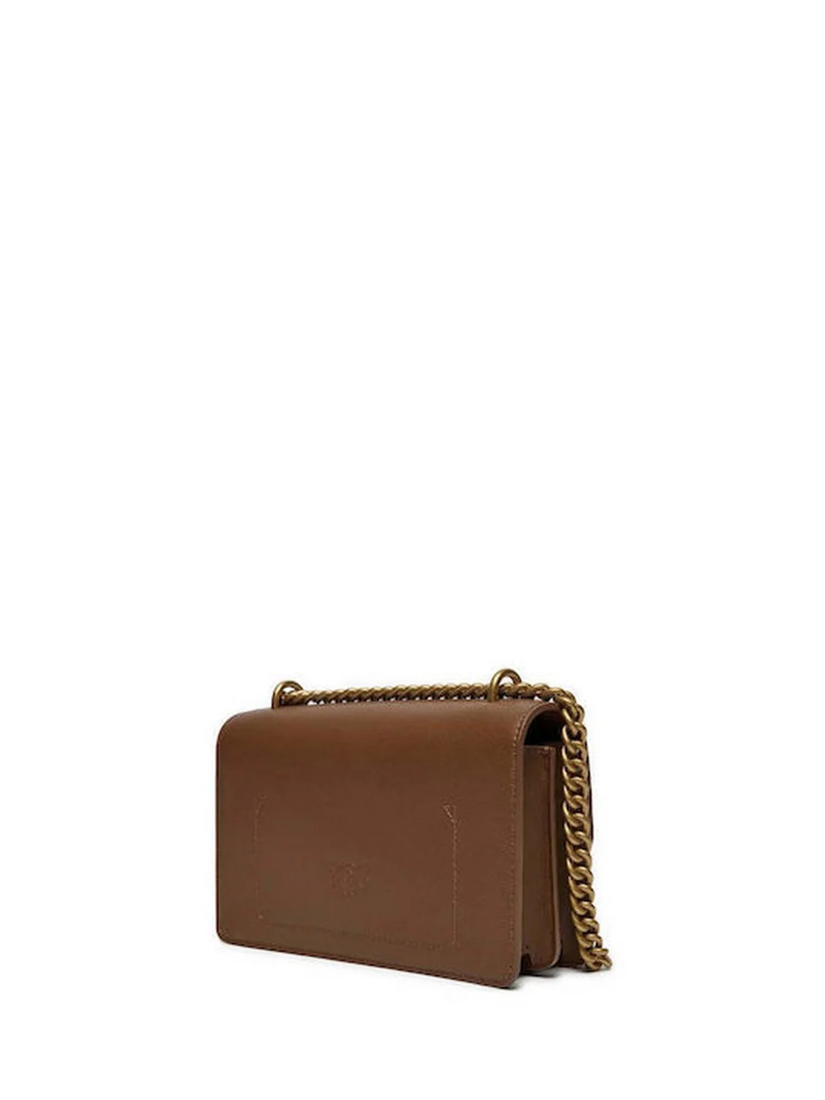 PINKO Borsa Donna LOVE ONE MINI DC 100074-A0F1 L17Q MARRONE - LEONE-ANTIQUE GOLD - Image 4