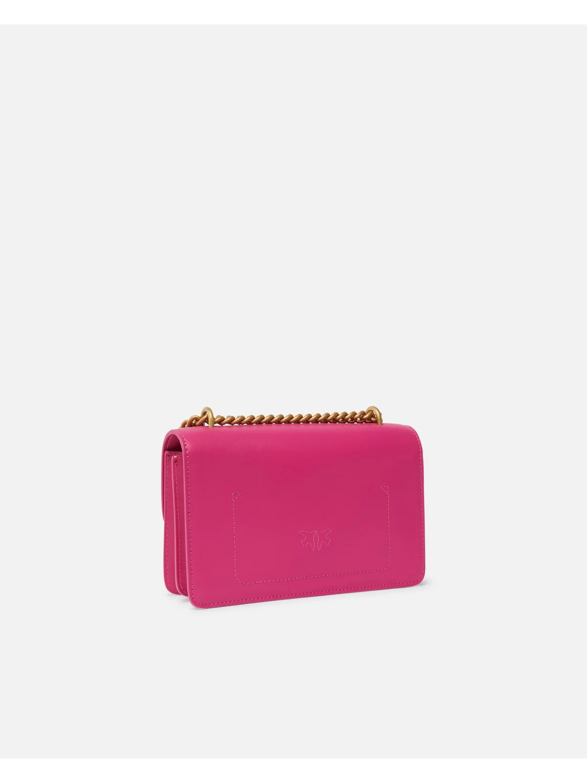 PINKO Borsa Donna Love One Mini Dc Vitello Seta 100074-A0F1 N17Q BARBABIETOLA CH-ANTIQUE GOLD - Image 5