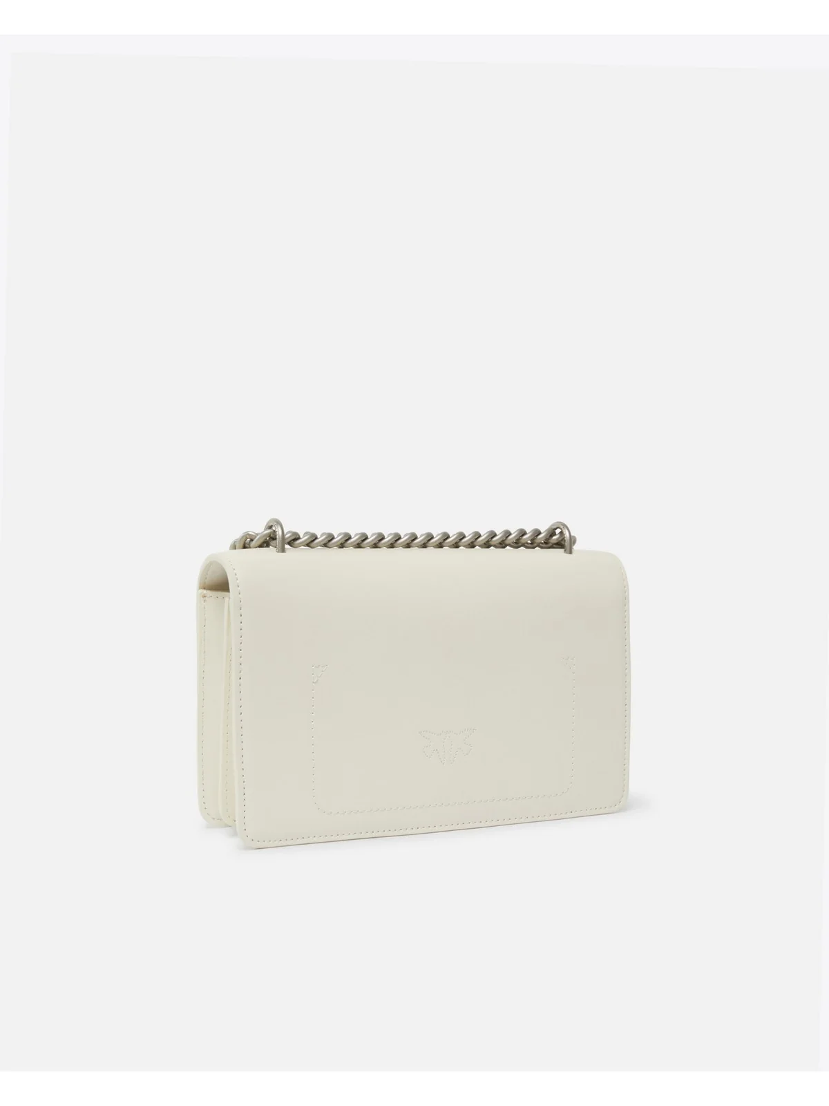 PINKO Borsa Donna Love One Mini Dc Vitello Seta 100074-A0F1 Z14O BIANCO SETA-OLD SILVER - Image 2