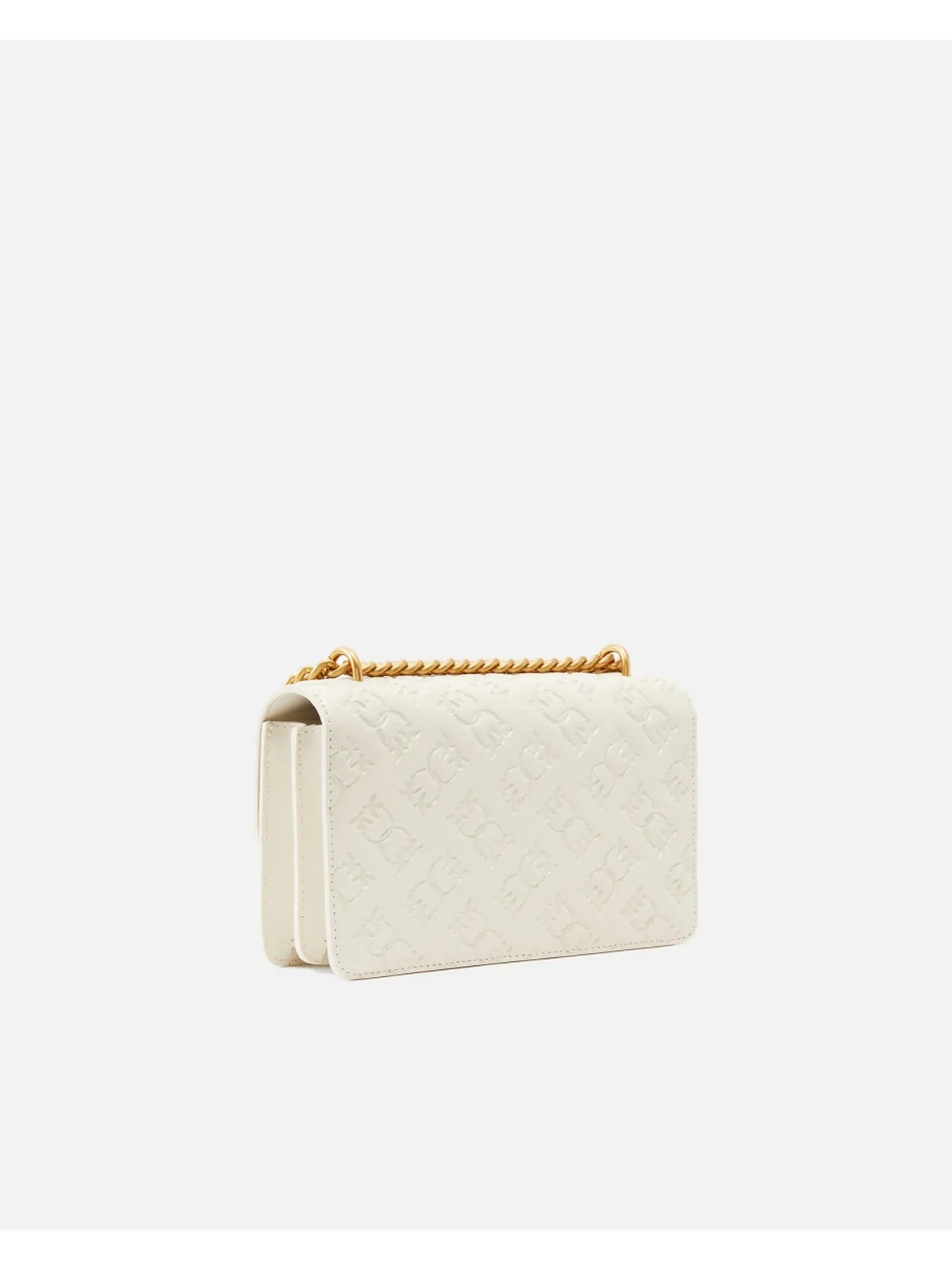 PINKO Borsa Donna Love One Mini Dc Vitello Seta 100074-A1YB Z14Q Bianco - Image 2