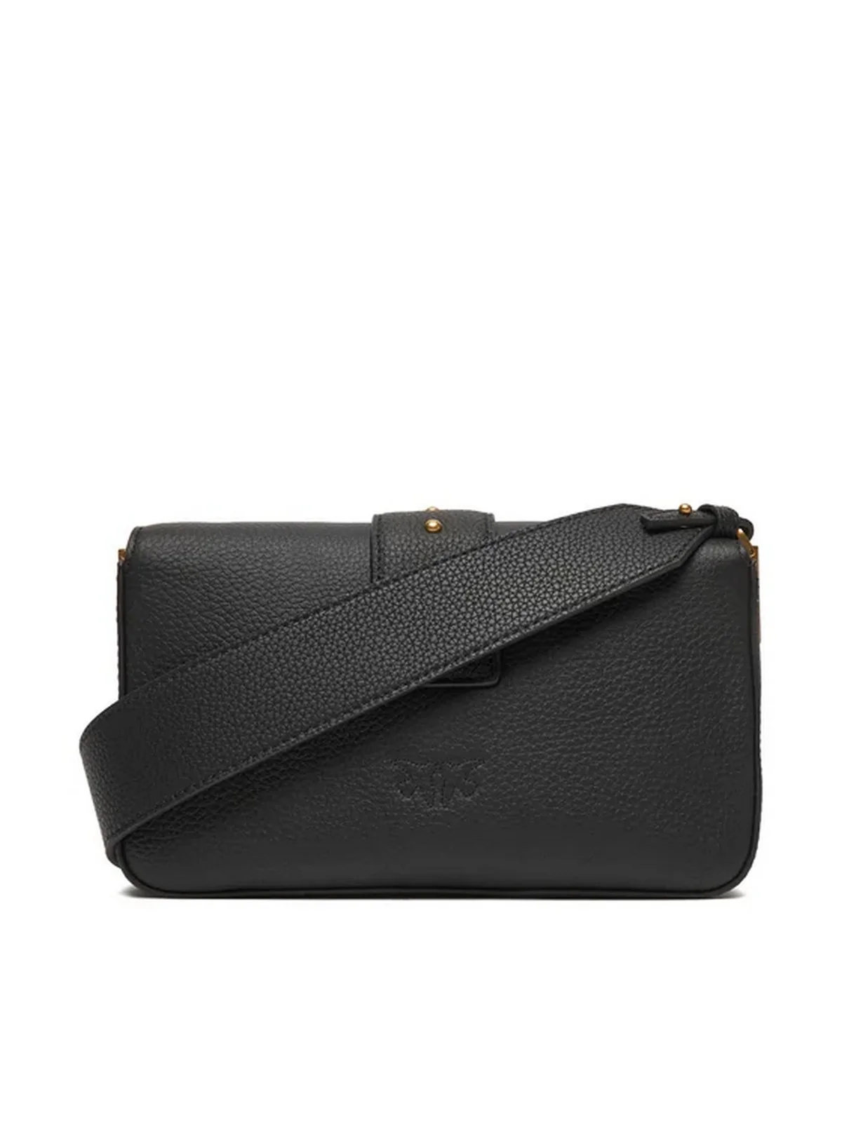 PINKO Borsa Donna LOVE ONE MINI SLOUCHY FL 104340-A2OX Z99Q NERO-ANTIQUE GOLD - Image 3