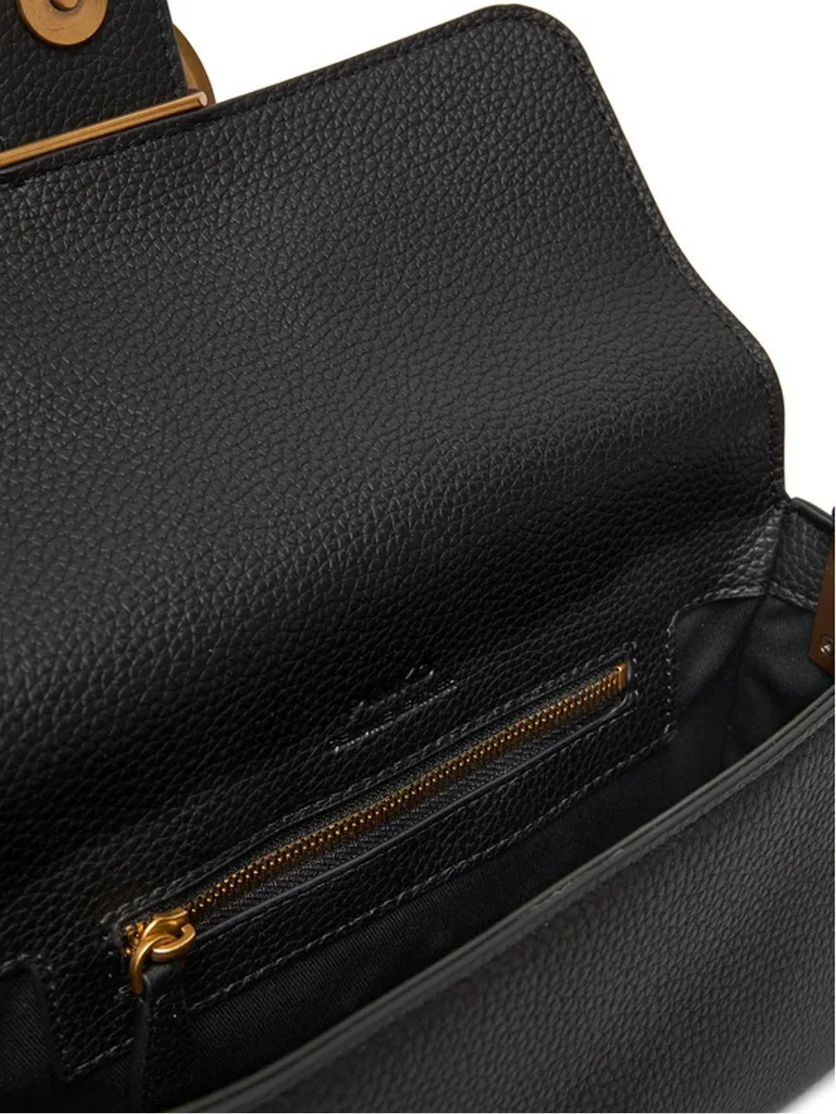 PINKO Borsa Donna LOVE ONE MINI SLOUCHY FL 104340-A2OX Z99Q NERO-ANTIQUE GOLD - Image 4