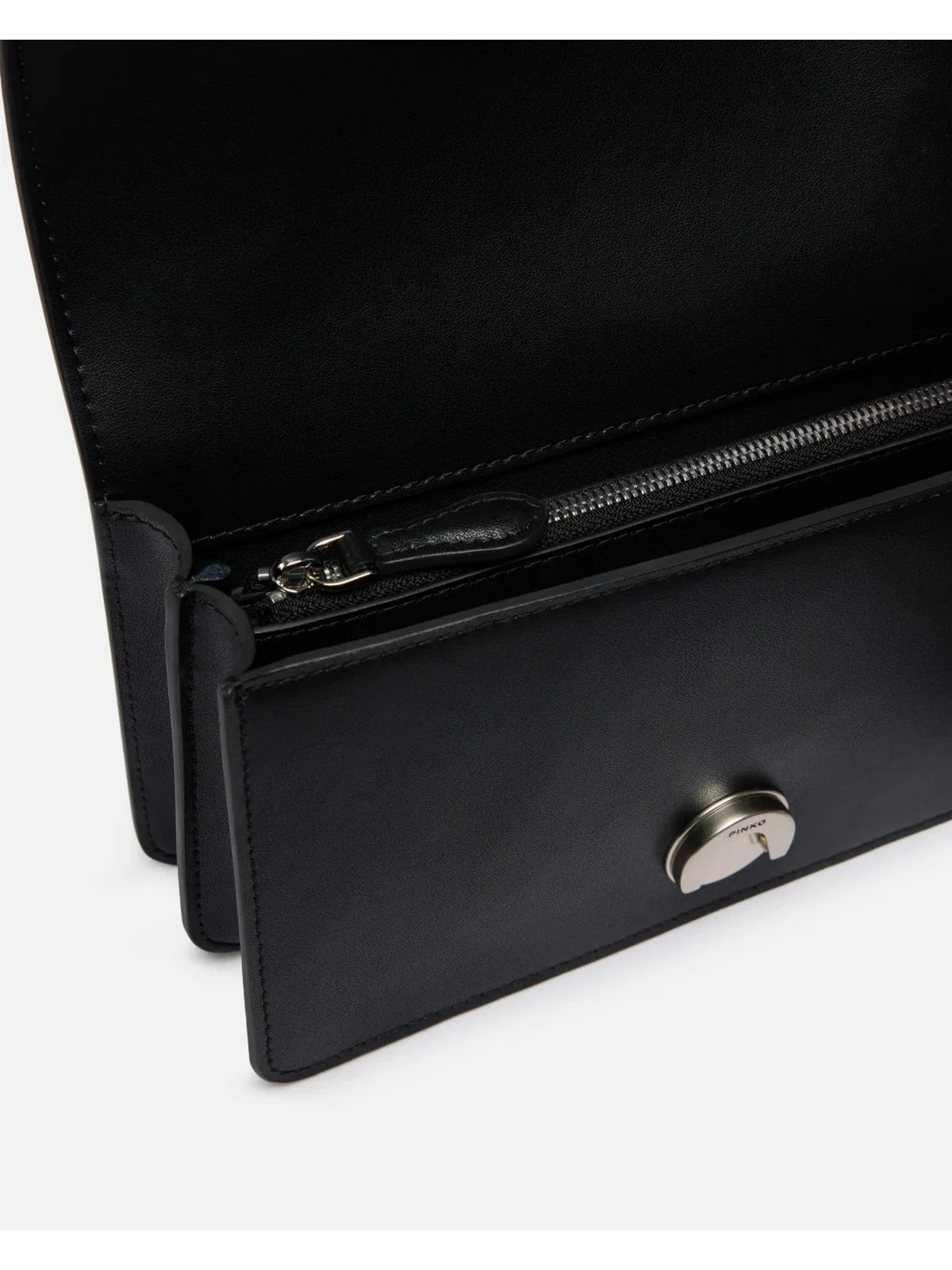 PINKO Borsa Donna LOVE ONE MINI ST. CL 105856-A0F1 Z99O NERO-OLD SILVER - Image 4