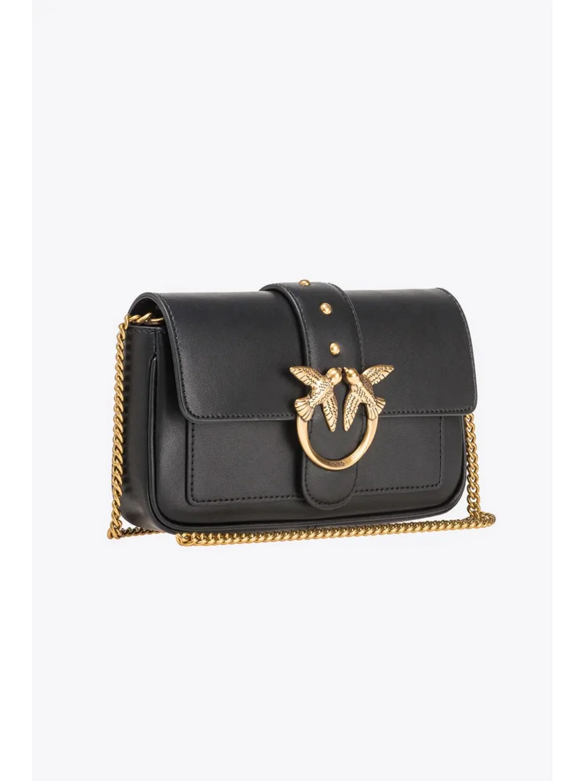 PINKO Borsa Donna Love one pocket 100061-A0F1 Z99Q BLACK - Image 4