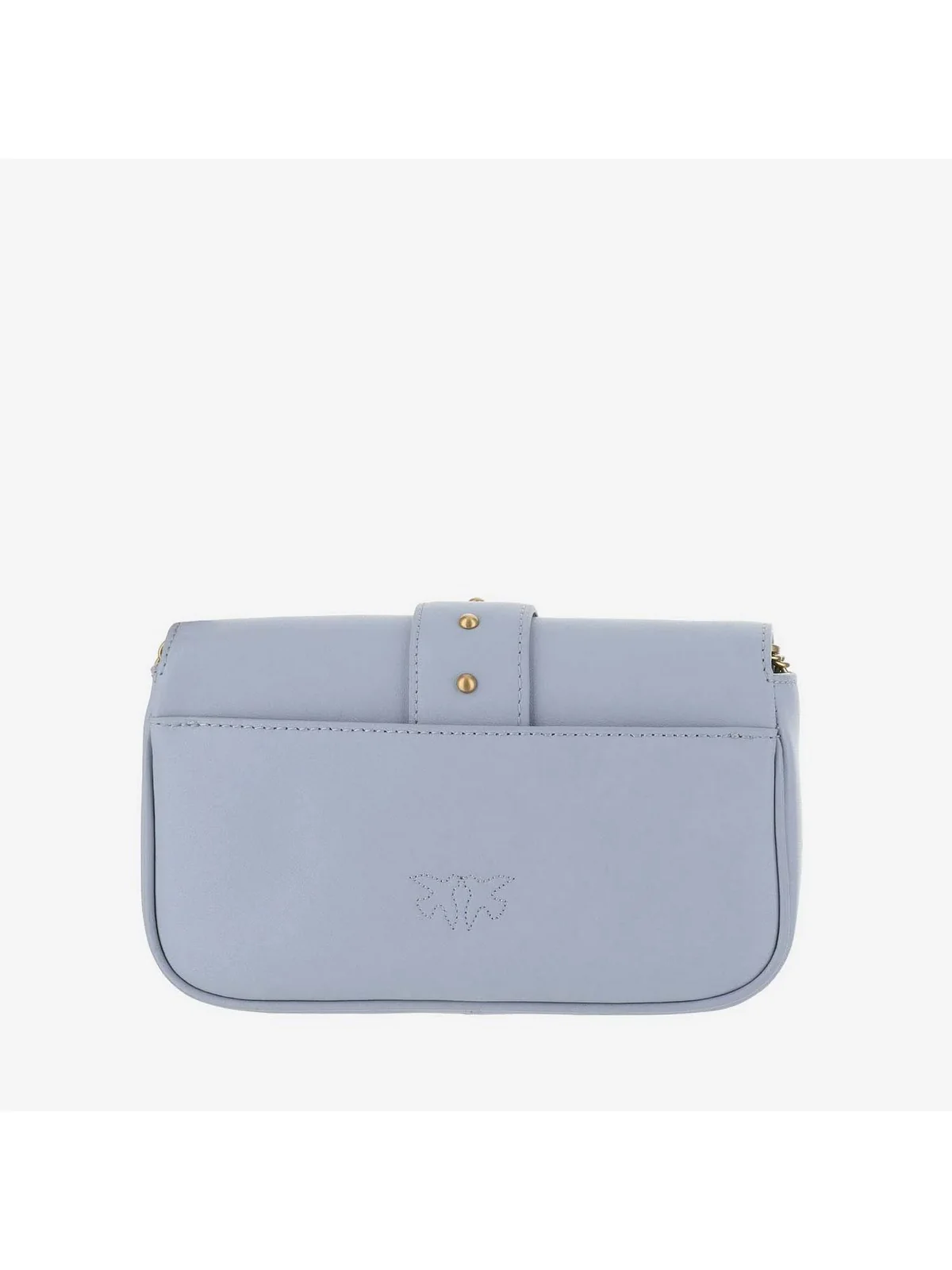 PINKO Borsa Donna Love One Pocket C Vitello Seta 100061-A0F1 E57Q Blu - Image 2