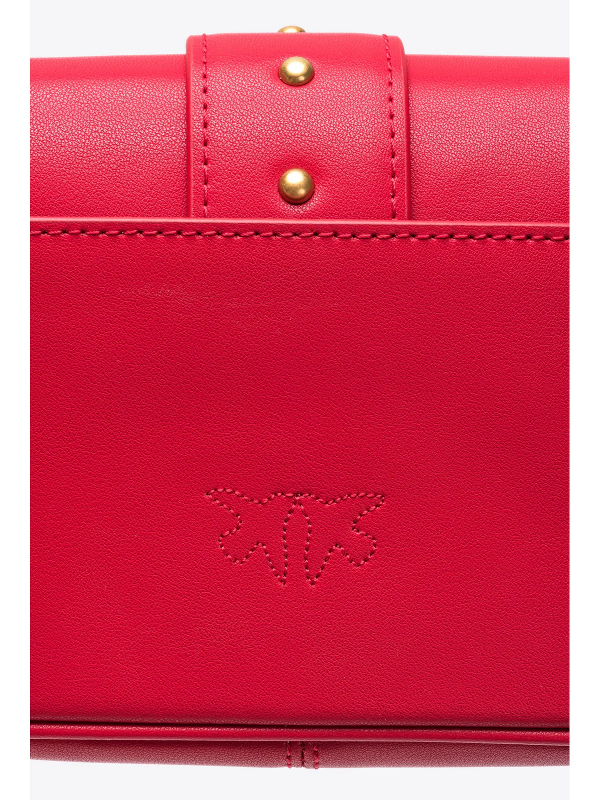 PINKO Borsa Donna Love One Pocket C Vitello Seta 100061-A0F1 R30Q Rosso - Image 3