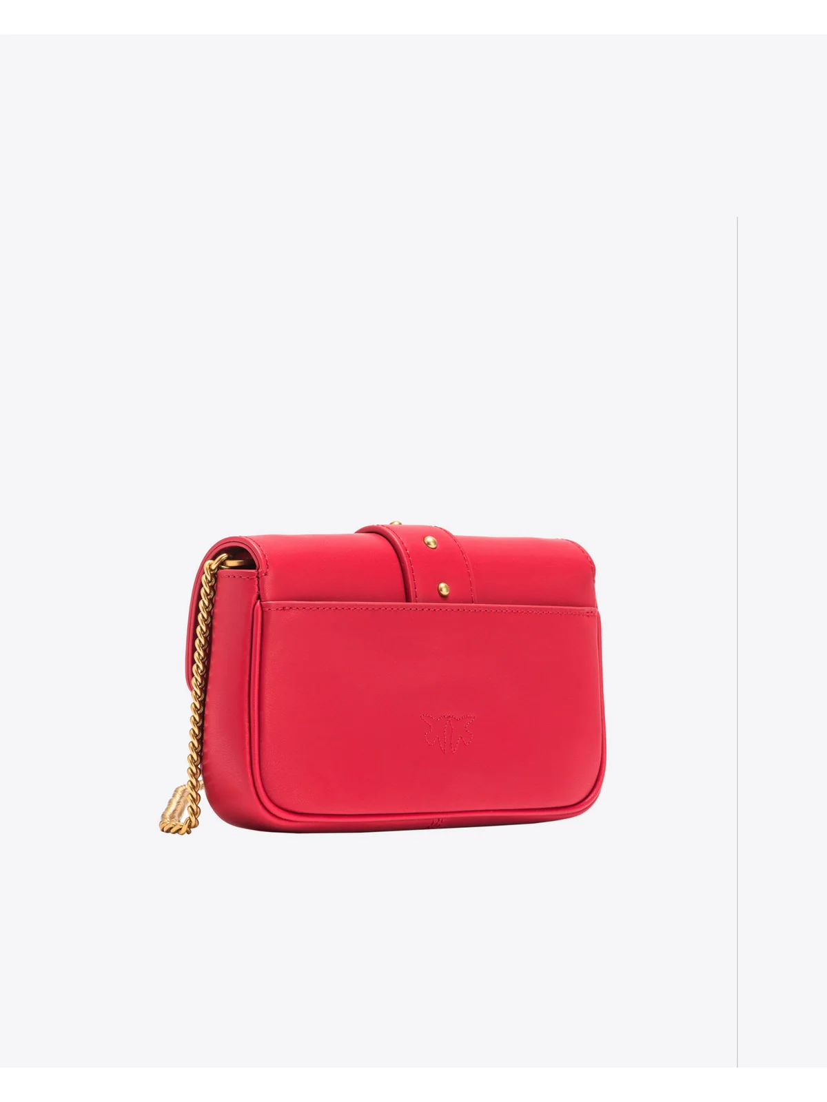PINKO Borsa Donna Love One Pocket C Vitello Seta 100061-A0F1 R30Q Rosso - Image 4
