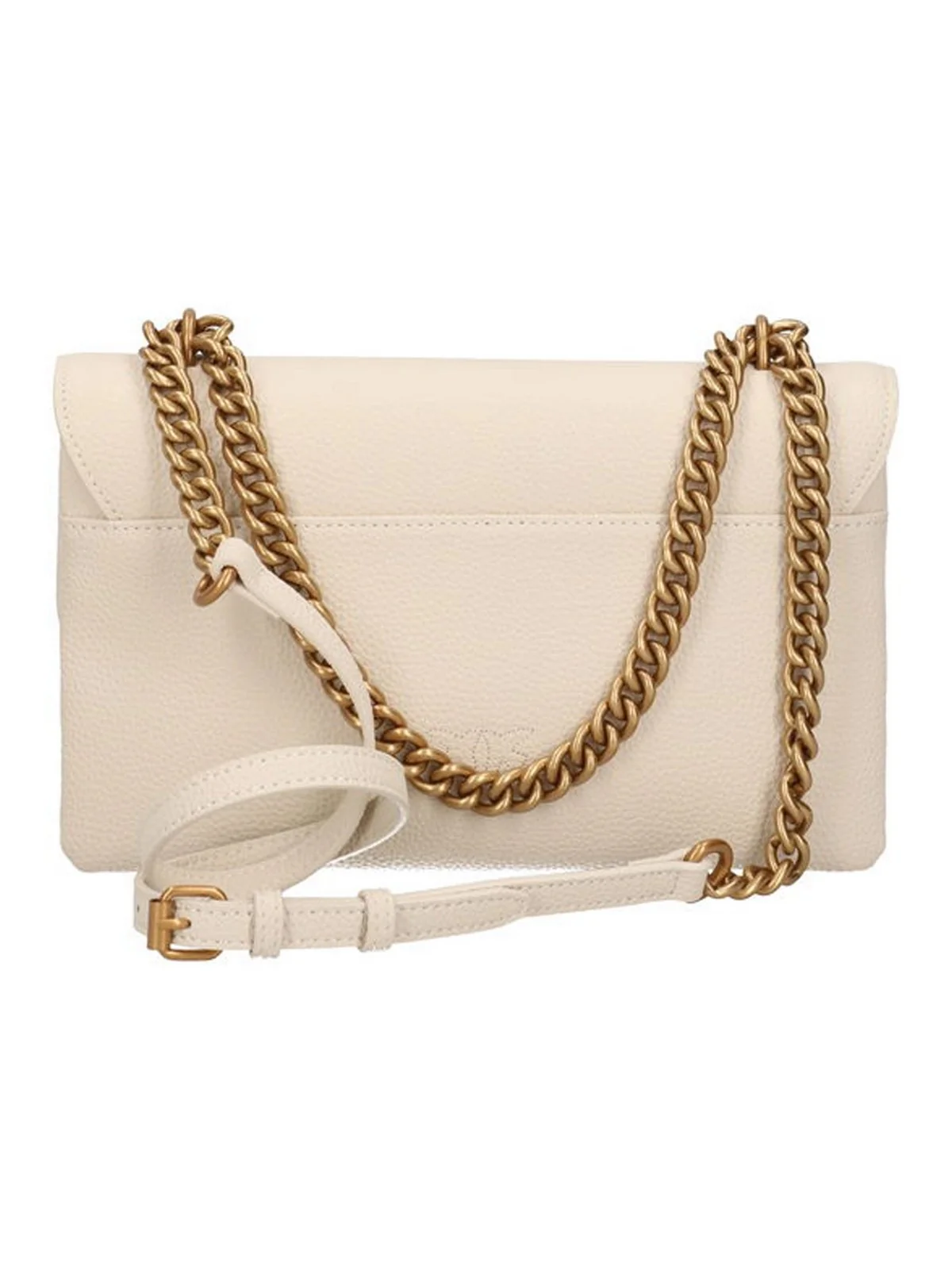 PINKO Borsa Donna Love One Soft Mini Pelle Botta 104528-A29Q Z14Q Bianco - Image 2
