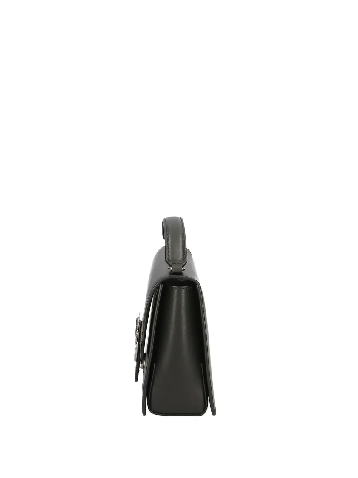 PINKO Borsa Donna LOVE ONE TOP HANDLE CLASSIC LIGHT 100066-A0F1 Z99O NERO-OLD SILVER - Image 4