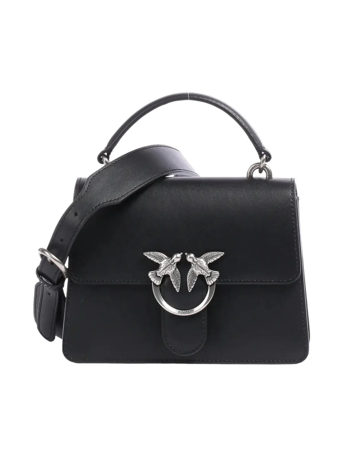 PINKO Borsa Donna Love One Top Handle Mini Light 100071-A0F1 Z99O NERO-OLD SILVER