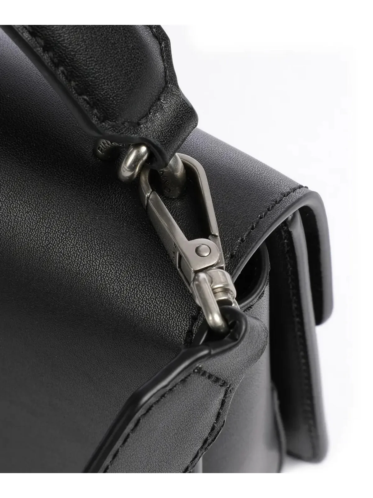 PINKO Borsa Donna Love One Top Handle Mini Light 100071-A0F1 Z99O NERO-OLD SILVER - Image 3
