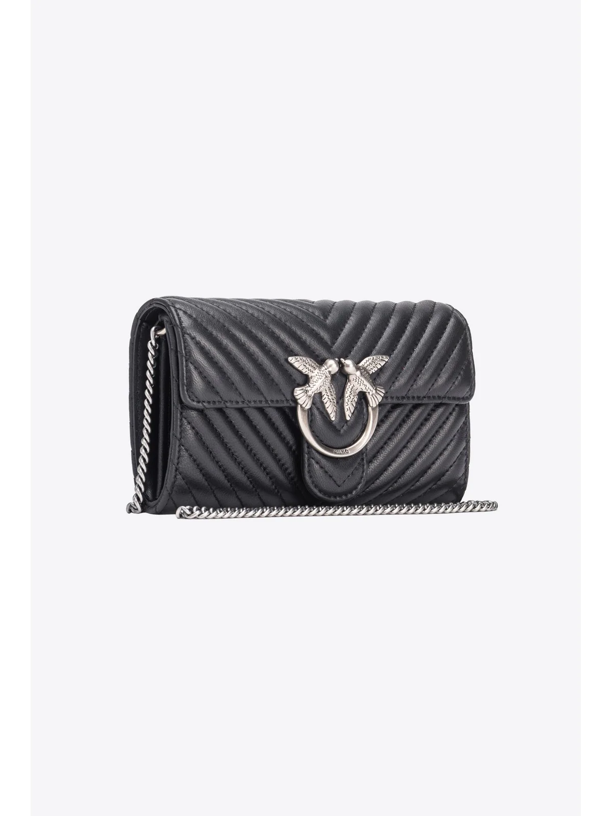 PINKO Borsa Donna Love one wallet 100062-A0GK Z99O Nero - Image 3